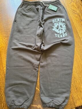 NWT Denim Tears University Sweatpants Brown Medium